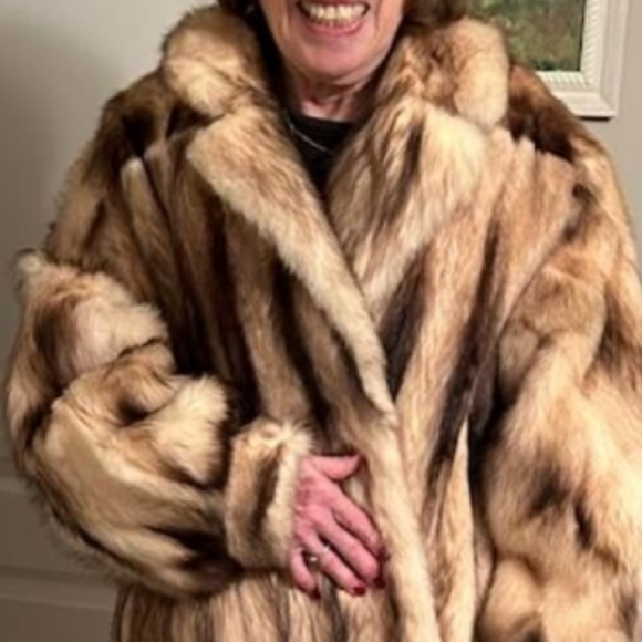SOLD XL fitch fur Fulllength designer coat mint condition No Offers Pls Final$ - Picture 5 of 16